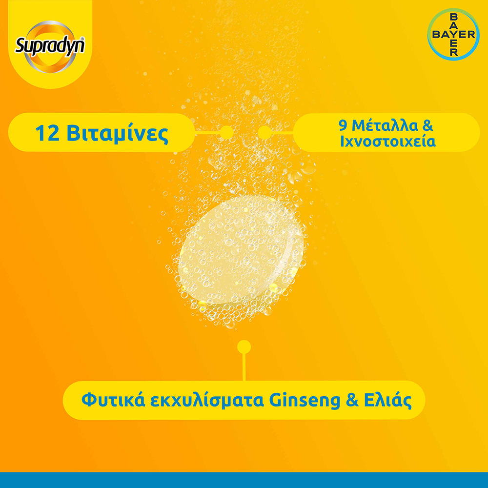 BAYER - SUPRADYN Vitality 50+ Πολυβιταμίνες με Ginseng - 30eff.tabs